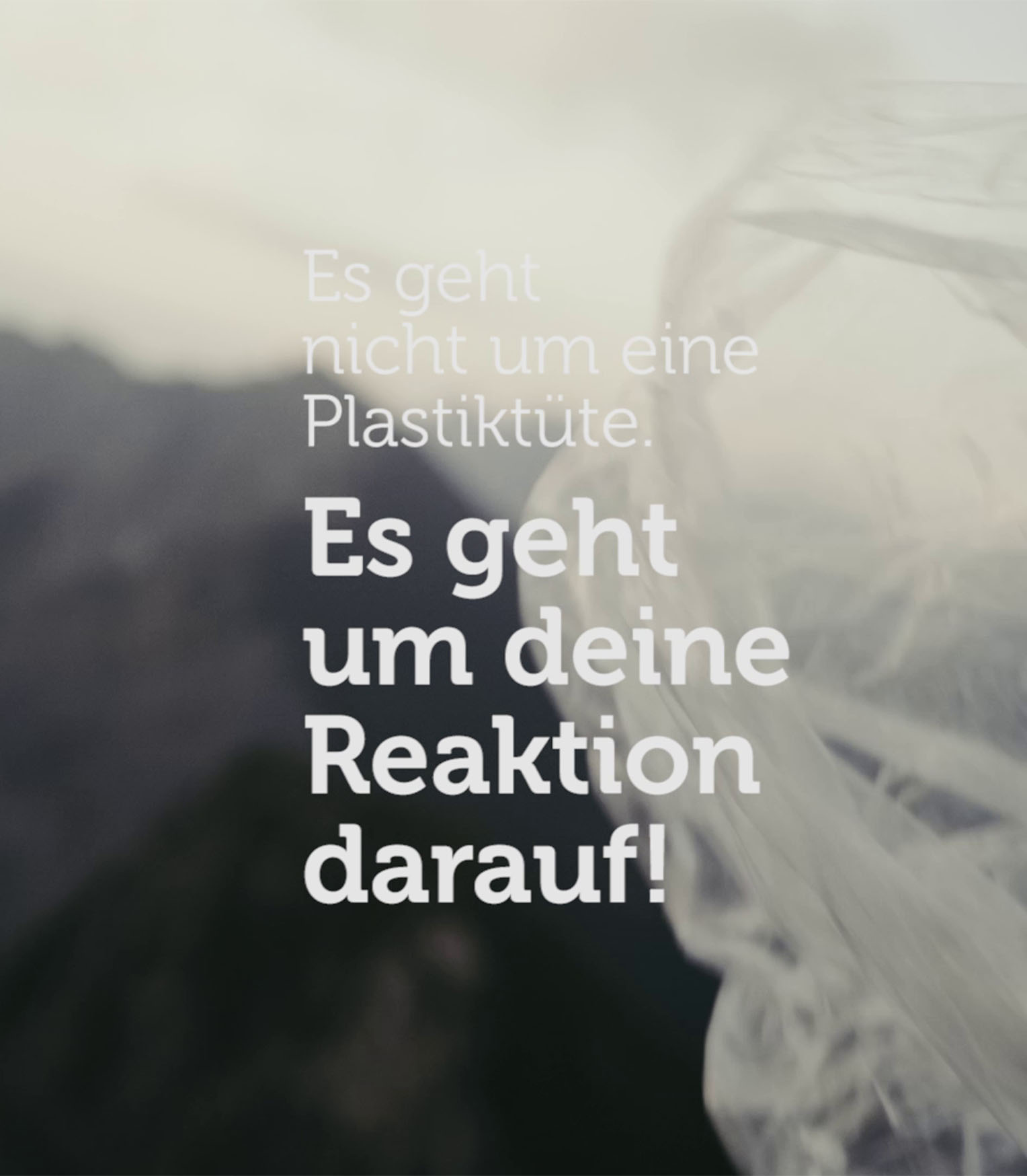 Es geht nicht um eine Plastiktüte Simon Abele