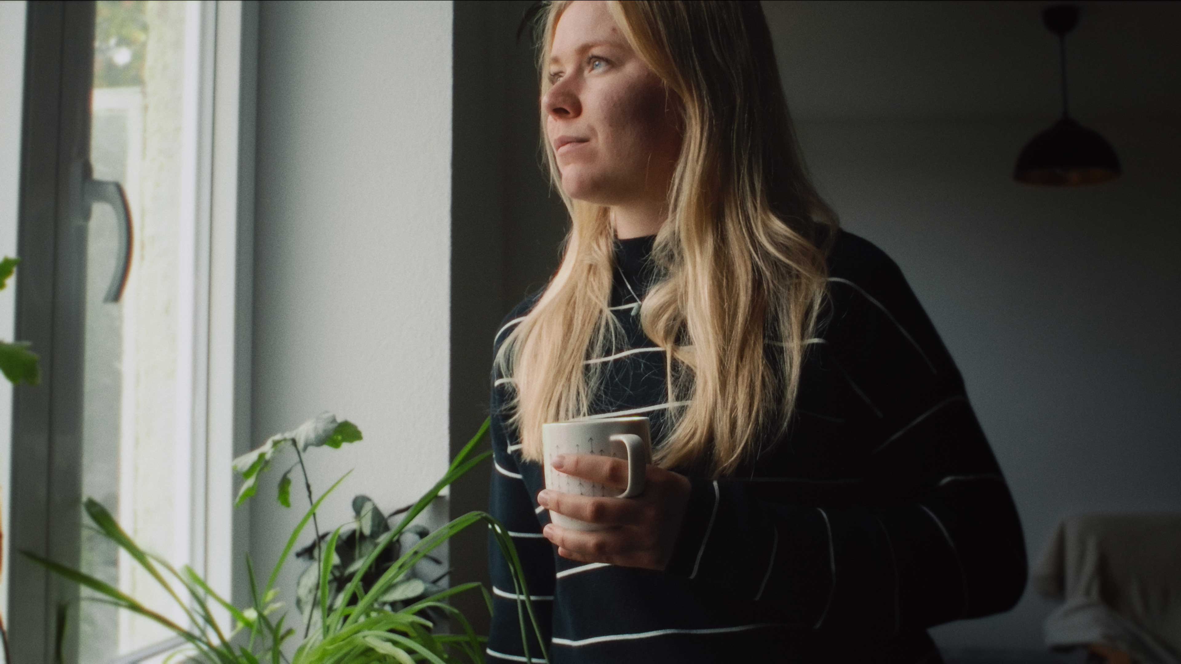 Nona having a cup of coffee Simon Abele