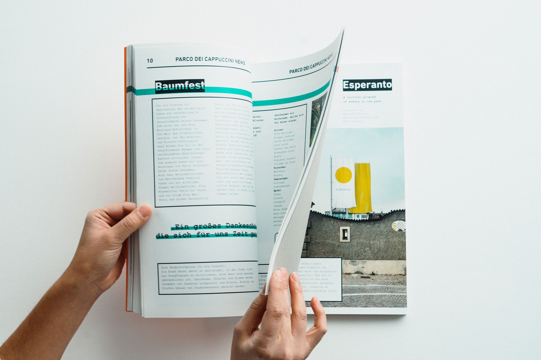 hand shifting pages Simon Abele